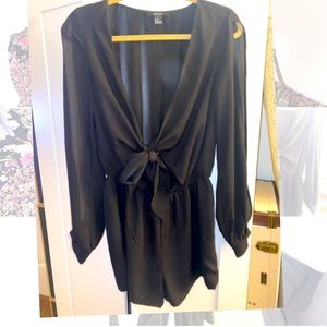 Forever 21 black cutout romper
